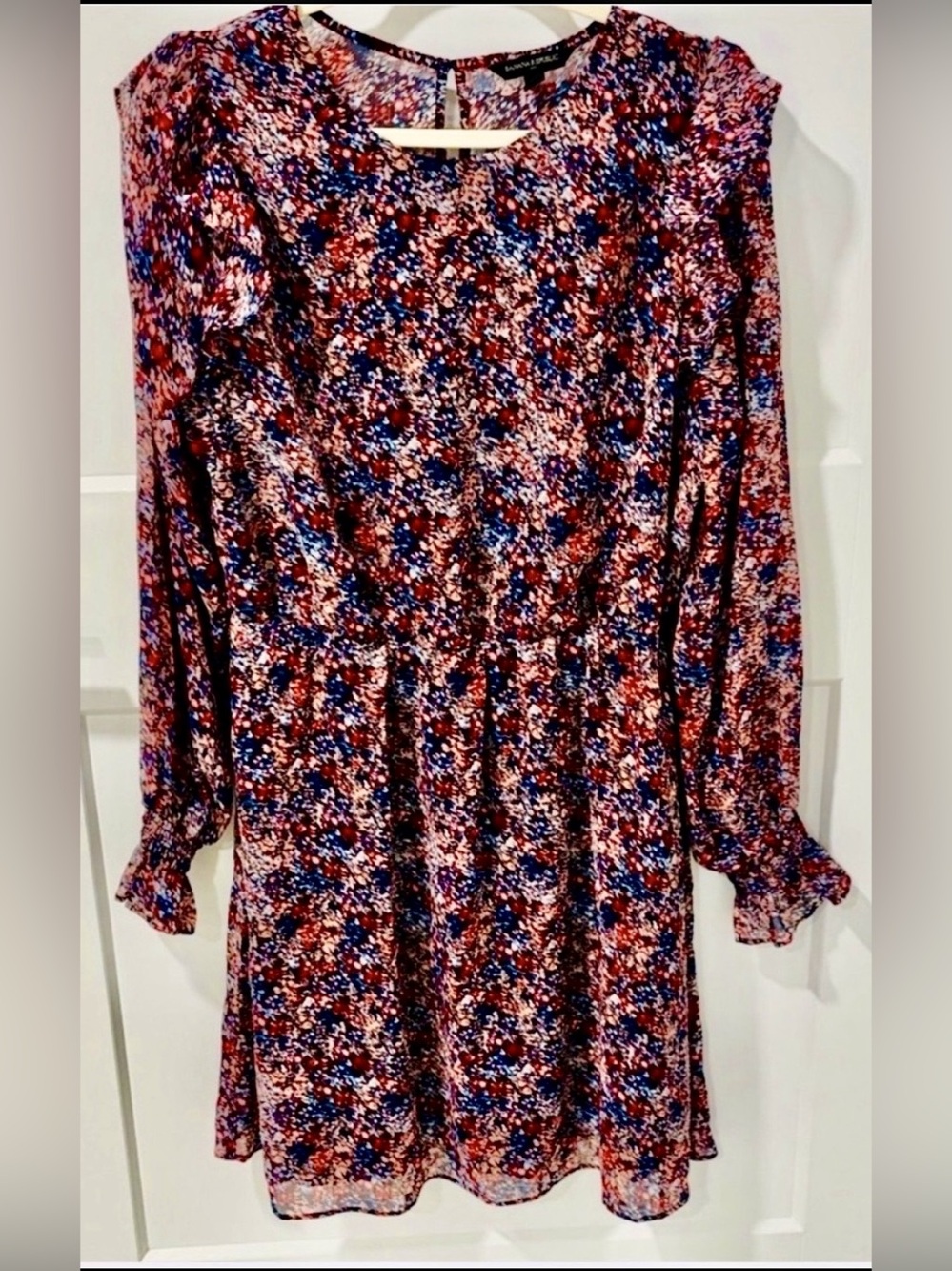 Banana Republic Multicolor Abstract Print Mini Dress Size L